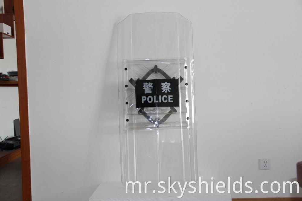 security person transparent protective shield